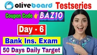 Oliveboard Coupon code | Bank Exam Daily Target Day 6| Bank Exam todo list |Oliveboard discount code