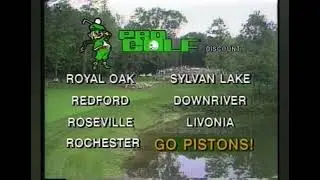 1988 Detroit Commercial Pro Golf Stores &ldquo;Go Pistons&rdquo;