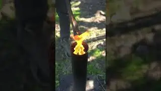 Forging Knife from old Tool #anvilwork #bladeforging #blacksmith