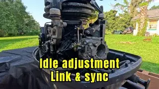 Evinrude 30hp idle adjustment