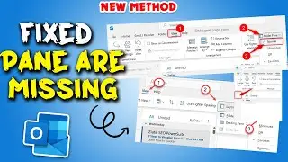 Folder Pane & Reading Pane are Missing in Microsoft Outlook | reset outlook view