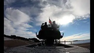 🚨BREAKING NEWS🚨. 500HP Hamant Airboat drives down Howard Park Causeway in Tarpon Springs FL.