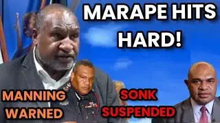 Marape Hits Hard: Manning Warned & Wafu Sonk Suspended | PNG Law & Order Crisis