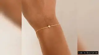 CANNER European American Style Eight-Pointed Star Zircon Bracelet S925 Sterling Silver Personality S