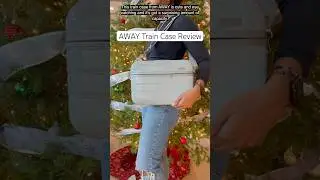 AWAY Train Case Review and $40 Discount #luggage #carryon #handluggage #vanity #beauty #travel