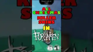All Christmas Killer Skins In Forsaken!!! #viral #roblox #forsaken #shorts