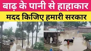 Bihar flood live : बाढ़ के पानी में समाया औराई और कटरा। नहीं मिल रहा कोई मदद 