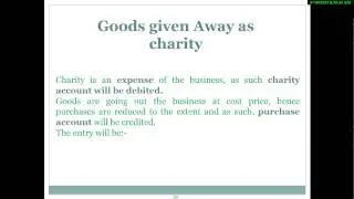 Accounting course in Hindi and Urdu lecture 44 goods given away as charity lecture 44