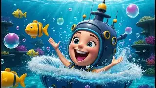 Bath Time Submarine Song | Fun Underwater Bath Song for Kids | Playful Bath Time Rhyme for Toddlers