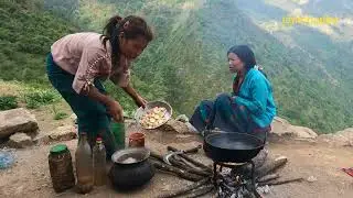 wild vegetable is the best for the organic curry || lajimbudha ||