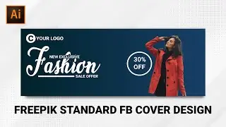 How To Make Advertising Facebook Cover Photo Design with Illustrator