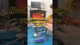 How does an ultrasonic sensor measure distance? #shorts #diy #tips #tricks #science #sensors