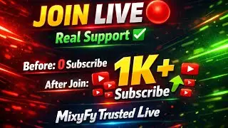 🔴 LIVE Channel Promotion | Without Mic 🔇 | Free Subscribers | Real & Organic Growth