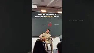 Afsos~Lyrics breakdown by self Anuv Jain | Story behind Afsos song | #anuvjain #afsos #live #lyrics