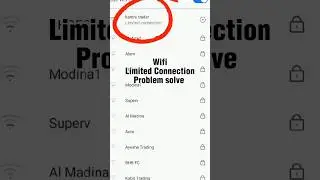 Wifi Limited Connection problem solve INTELLIGENT pro #wifi_limited_connection