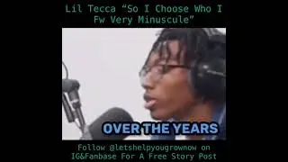 Lil Tecca &ldquo;So I Choose Who I Fw Very Minuscule&rdquo;