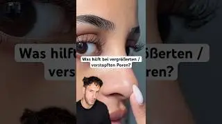 Was hilft bei vergr&ouml;&szlig;erten / verstopften Poren?🤔 #hautpflege #skincare #skincareexpert #mitesser