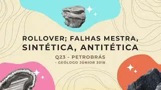 Rollover; Falhas mestra, sintética, antitética - Concurso Petrobrás - Geólogo Júnior 2018 – Q23