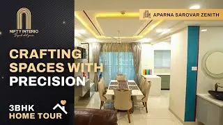 Luxury 3 BHK Interior | Home Tour | Aparna Sarovar Zenith | Nifty Interio