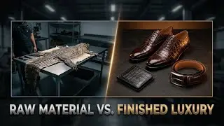 Alligator Leather Factory 😱 | Crocodile Skin Turning Into Luxury Shoes & Wallets