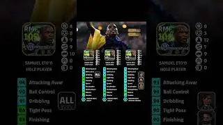 Samuel Eto'o Progression in eFootball 🔥 From Legend to Beast! #efootball2026 #efootball #training