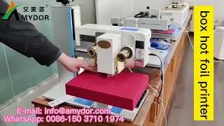 Gift Wrapping Box Gold Foil Printer Hot Stamping Machine for Tobacco&Wine, Tea, Food, Jewelry