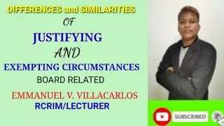 Difference and Similarities of Justifying and Exempting Circumstances! #PROUDCRIM