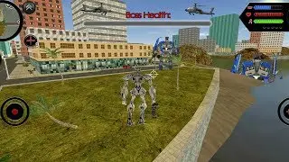 Robot Shark (Jet Airplane Fight Blue Boss Car Robot) Boss Huge Robot Machine - Android Gameplay HD