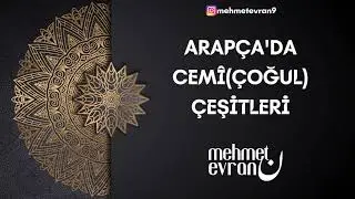 5) Arapça'da Cemi (Çoğul) Çeşitleri