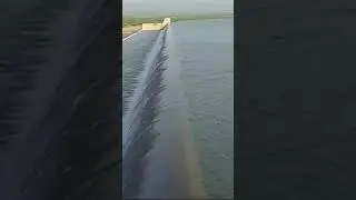 Hub Dam Spillway Spills @ 5300 cuescs, Dam is full, Monsoon Rainfall, Irrigation D Balochistan #hub