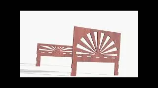 Upgrade set: sunrise headboard footboard for bed digital file dollhouse furniture