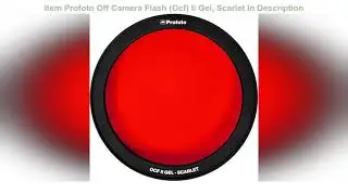 Profoto Off Camera Flash (Ocf) Ii Gel, Scarlet