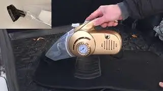 Автомобильный пылесос для машины 4 в 1 Car Vacuum Cleaner ТЕСТ в грязном авто.