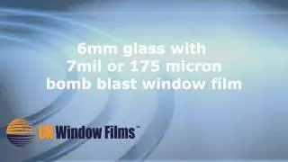 Bomb blast window film 7mil