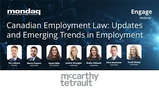 Webinar: Canadian Employment Law - Updates and Emerging Trends in Employment