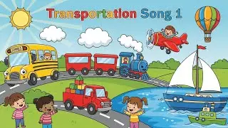 Transportation Song 1 🚗✈️ | Learn Vehicles for Kids & Toddlers