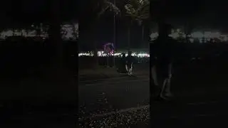 Suasana malam di simpang lima gumul kediri