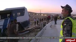 مصابو حادث طريق الصحراوي ورحلة الإسعاف