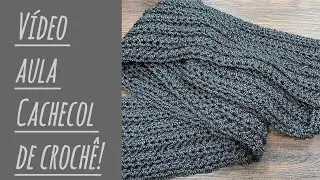 cachecol f&aacute;cil de croch&ecirc;
