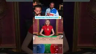 Drake Has The Best Luck! 🤑 #roulette #drake #blackjack #bitcoin #jackpot #reels #