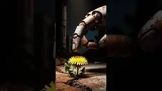 He Found the Last Life on Earth... 🤖🌼 #Cyberpunk #Sad
