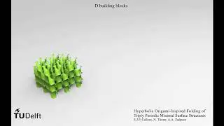 The building blocks of a folded D minimal surface, TU Delft, Prof. Amir A. Zadpoor's group