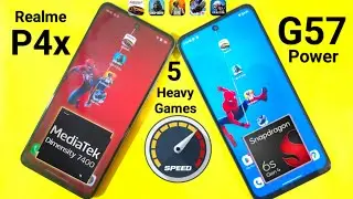 Realme P4x vs G57 Power 5 Heavy Games Gt Mode  speedtest 😱🔥🔥🔥