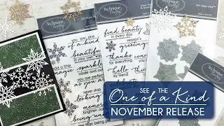 Unique Paper Crafting Stamps & Dies - November Release Video