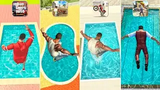 Jumping Into Swimming Pools In All Indian GTA Games 😱