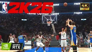 NBA 2K26 2000-01 76ERS vs 2015-16 WARRIORS | Iverson vs Curry in 4K Ultra Realistic