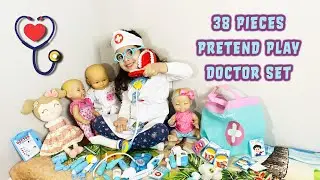 38 Pieces Pretend Play Doctor Set by NextX | Mellybee Becomes a Doctor!