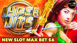 ⭐️HYPER HITS GOLDEN BOW⭐️NEW SLOT - I RAISED TO $6 MAX BET AND GOT THIS BONUS💰💰💰SLOT MACHINE