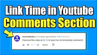 Как оставить временную метку в разделе комментариев на YouTube (ссылка на время в комментариях на...