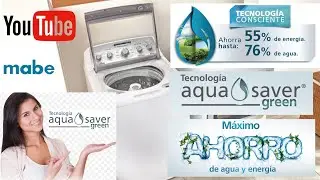 lavadora mabe aqua saver green. #mabe #lavadoras